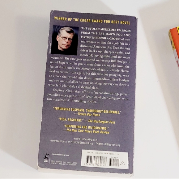 Stephen King, 'Later' and 'Mr. Mercedes' Paperback Books, Novels, Used Condi… - Picture 8 of 9